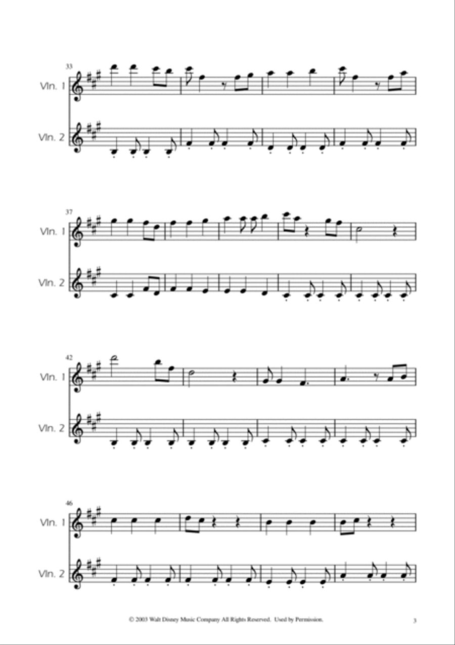 He's A Pirate String Duet scores gallery preview page 3