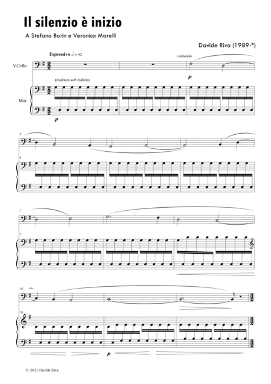 Il silenzio è inizio Chamber Music scores gallery preview page 2