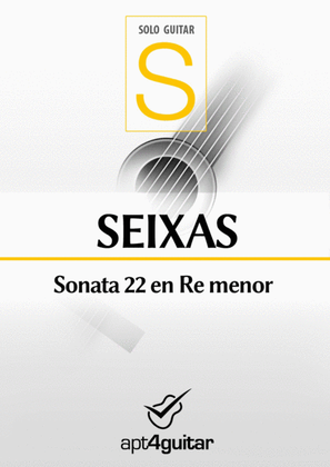 Book cover for Sonata 22 en Re menor