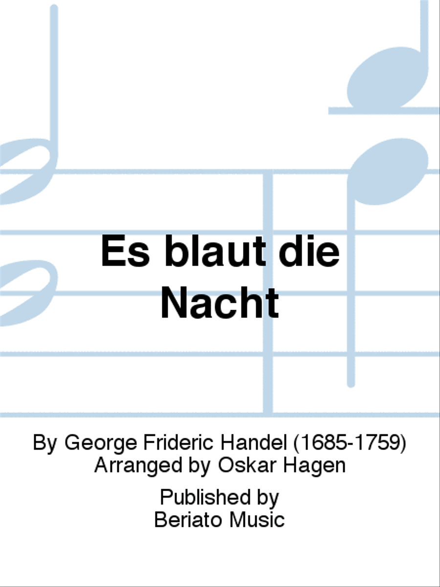 Es blaut die Nacht Soprano Voice scores gallery preview page 1