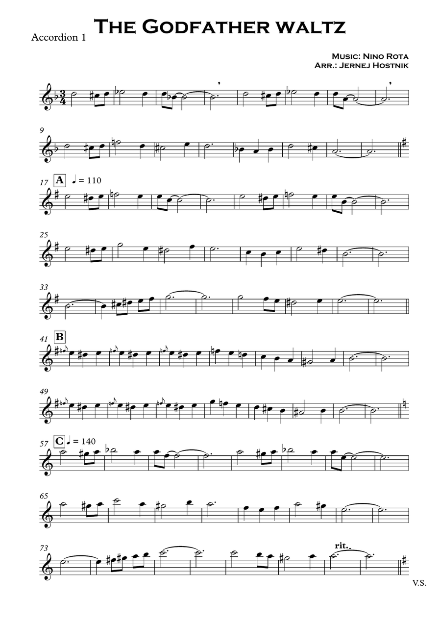 Godfather shop waltz accordion