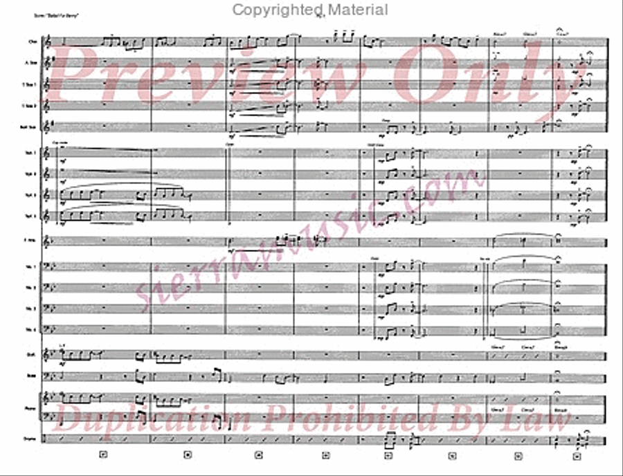 Ballad For Benny Ballad For Benny Big Band scores gallery preview page 8
