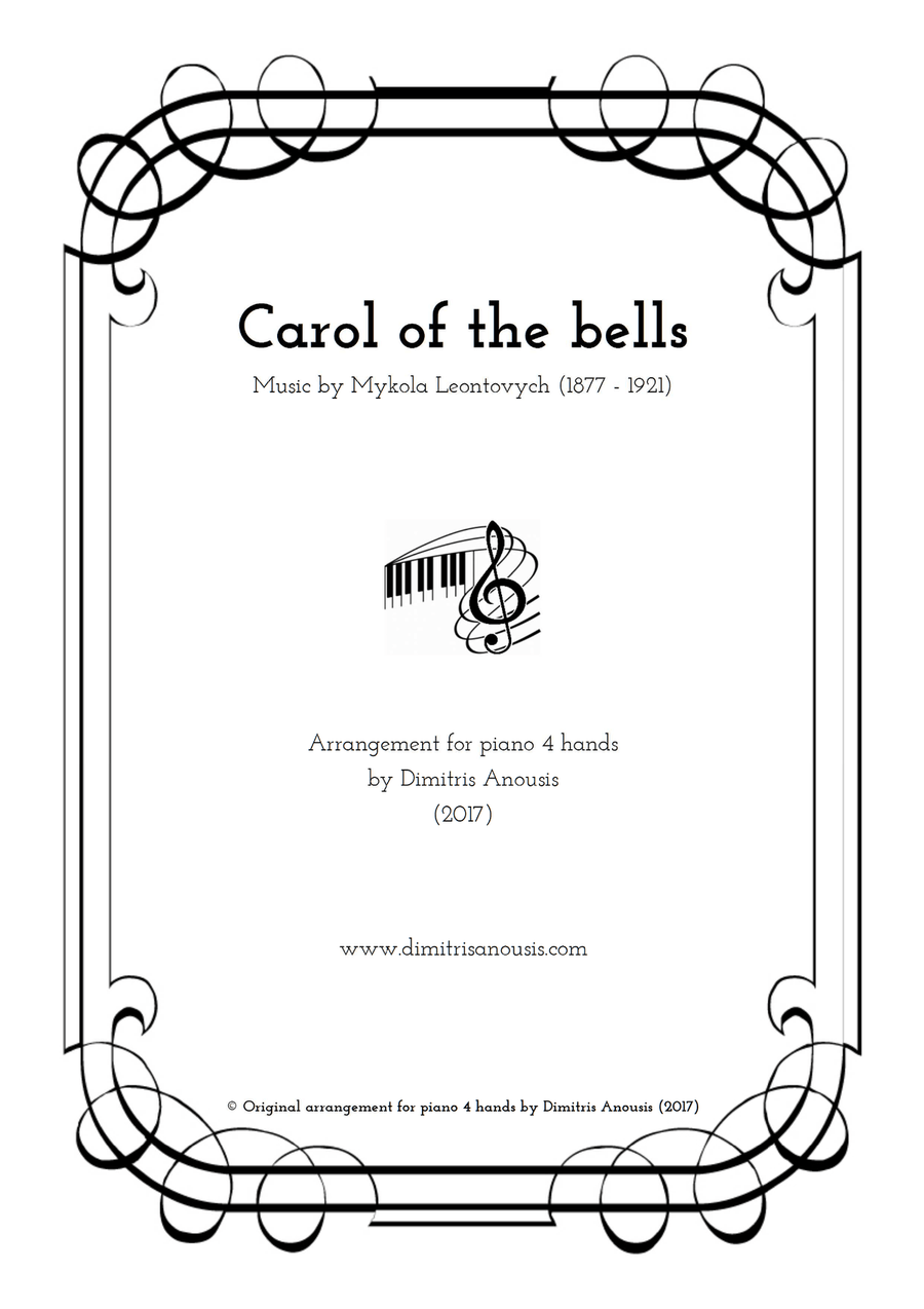 Carol of the bells - Amazing piano 4 hands arrangement