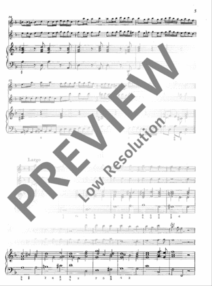 Trio Sonata in D minor Flute scores gallery preview page 8