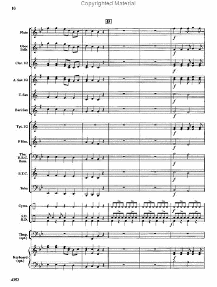 Hometown Hoedown Hometown Hoedown Concert Band scores gallery preview page 11