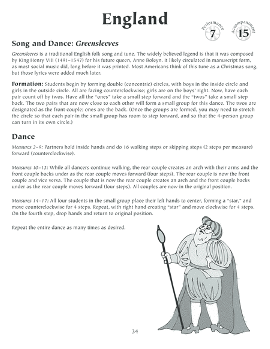 Sing and Dance Around the World, Book 2 Unison Choir scores gallery preview page 35