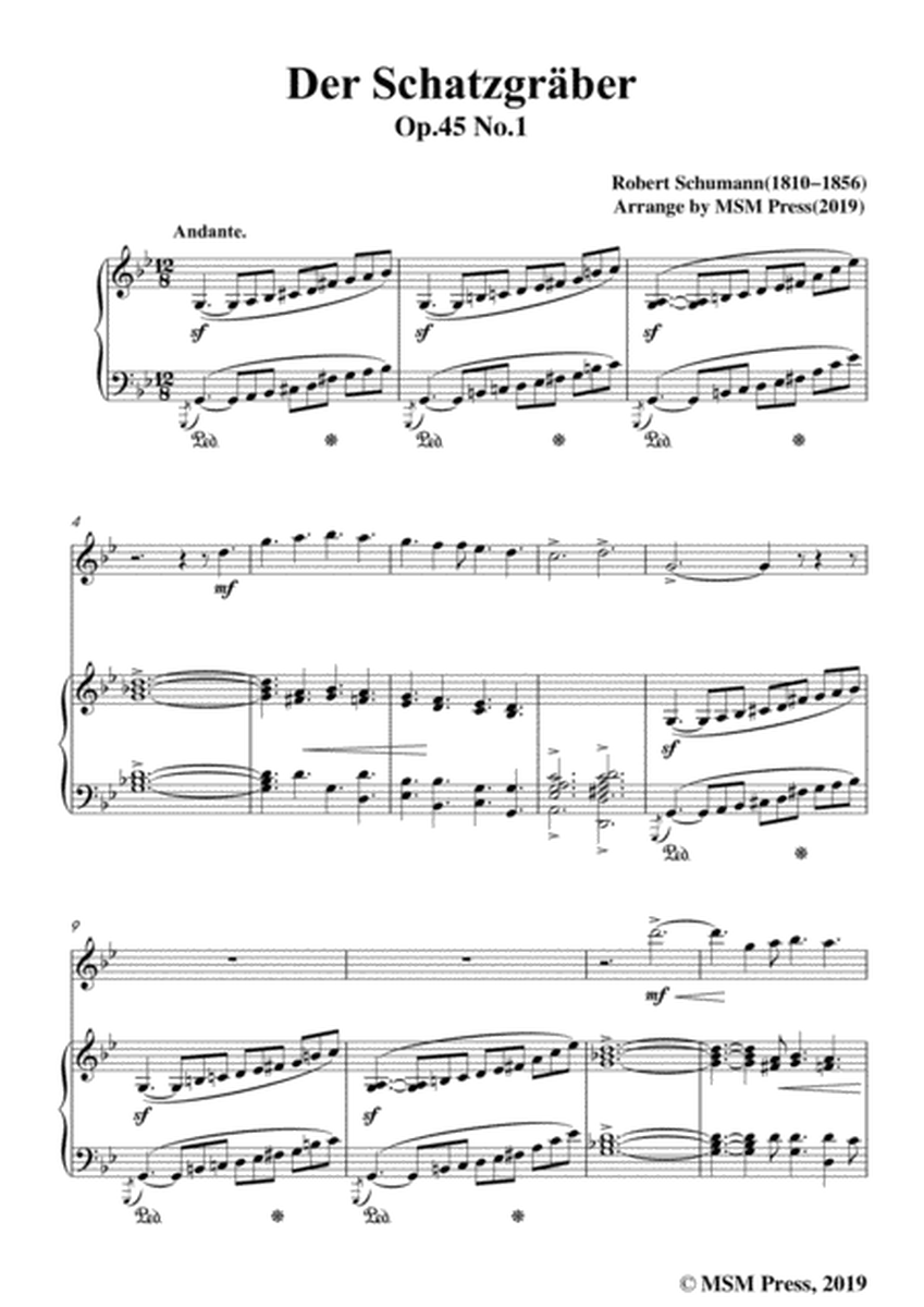 Schumann-Der Schatzgräber,for Flute and Piano image number null