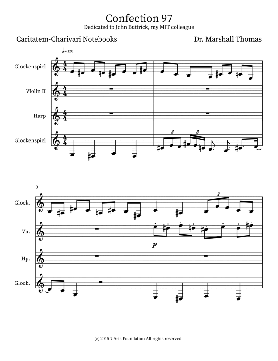 Confection 97 Violin scores gallery preview page 1