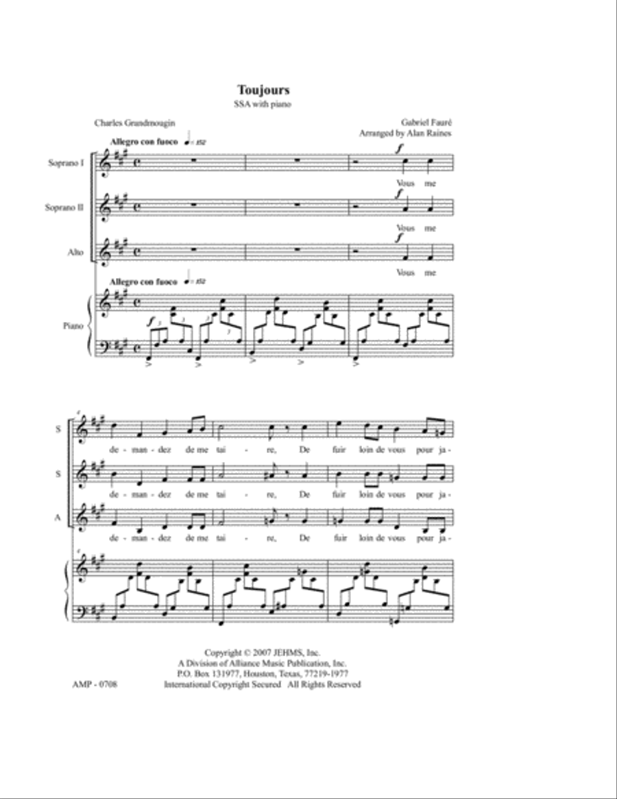 Toujours SSA scores gallery preview page 2