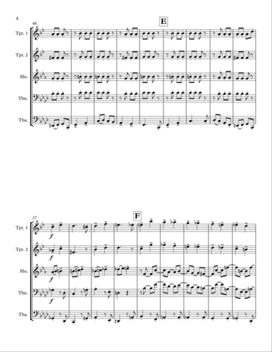 I Didn't Do It Brass Ensemble scores gallery preview page 4