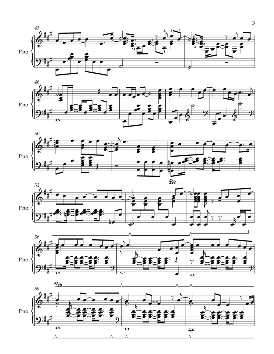 HOPE OST A Chance To Love Piano Arrangemment Piano Solo scores gallery preview page 3