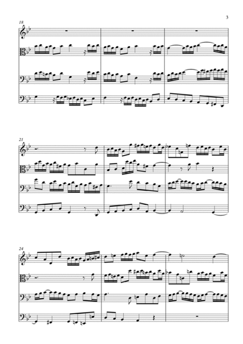 Fugue in G minor (BWV 542) (from "Fantasia and Fugue") by JS Bach - for Violin, Viola and 2 Cellos image number null