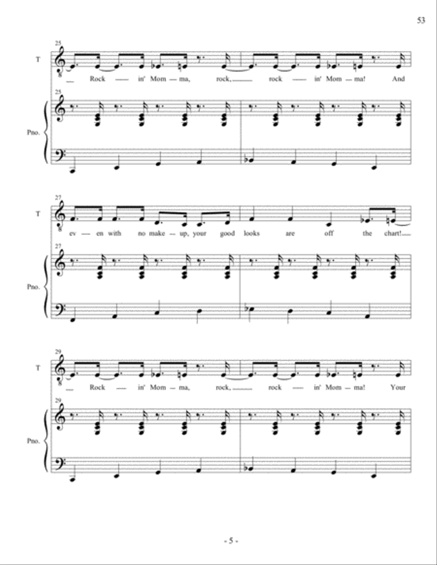 Rockin' Momma Voice scores gallery preview page 5