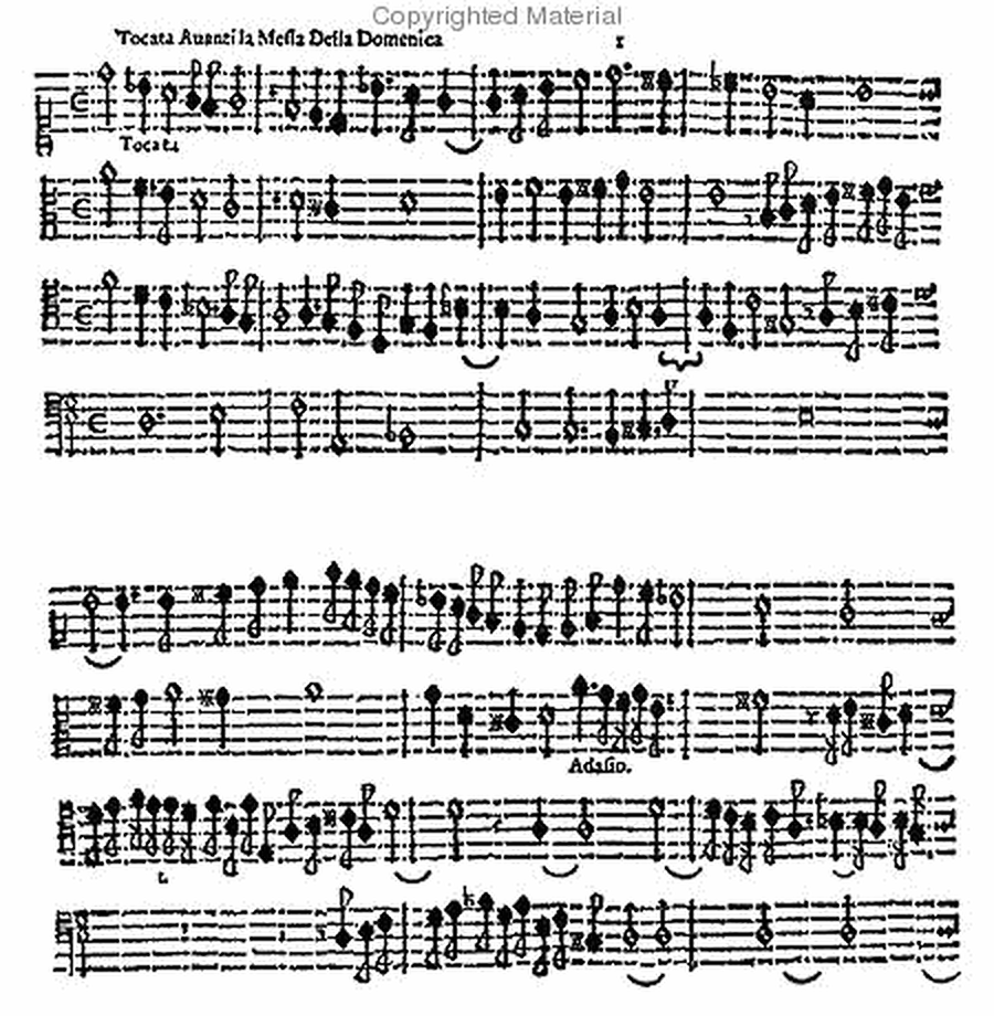 Fiori musicali di diversi compositioni toccate, kirie, canzoni, capricci, e recercari in partitura a quattro utili per sonatori - Opera duodecima