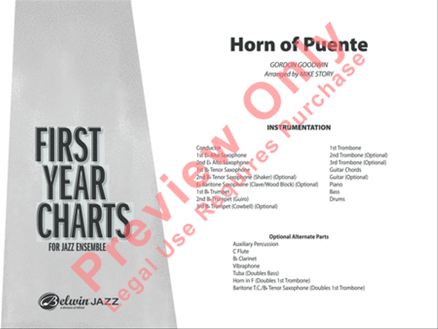 Horn of Puente Horn of Puente Jazz Ensemble scores gallery preview page 2