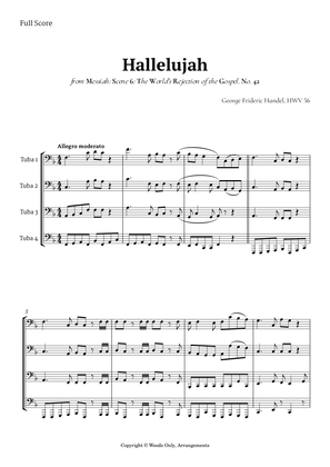 Hallelujah from Messiah by Handel for Tuba Quartet