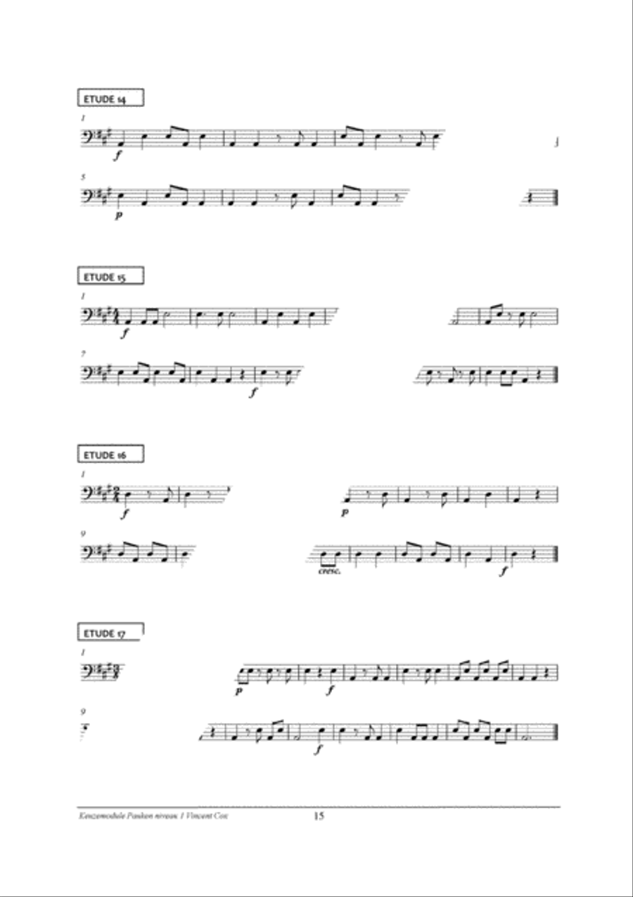 Percussion Modular: Pauken 1 Percussion scores gallery preview page 17