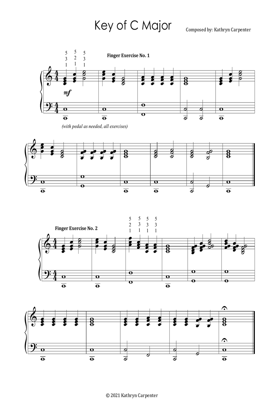 Fun with Chords: Finger Exercise Collection image number null