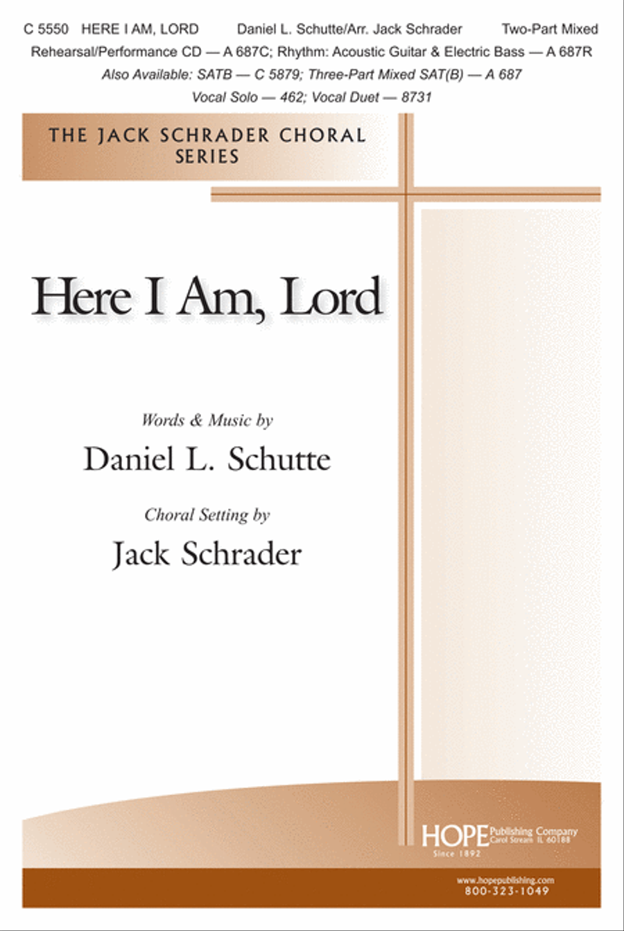 Here I Am, Lord 2-Part scores gallery preview page 1