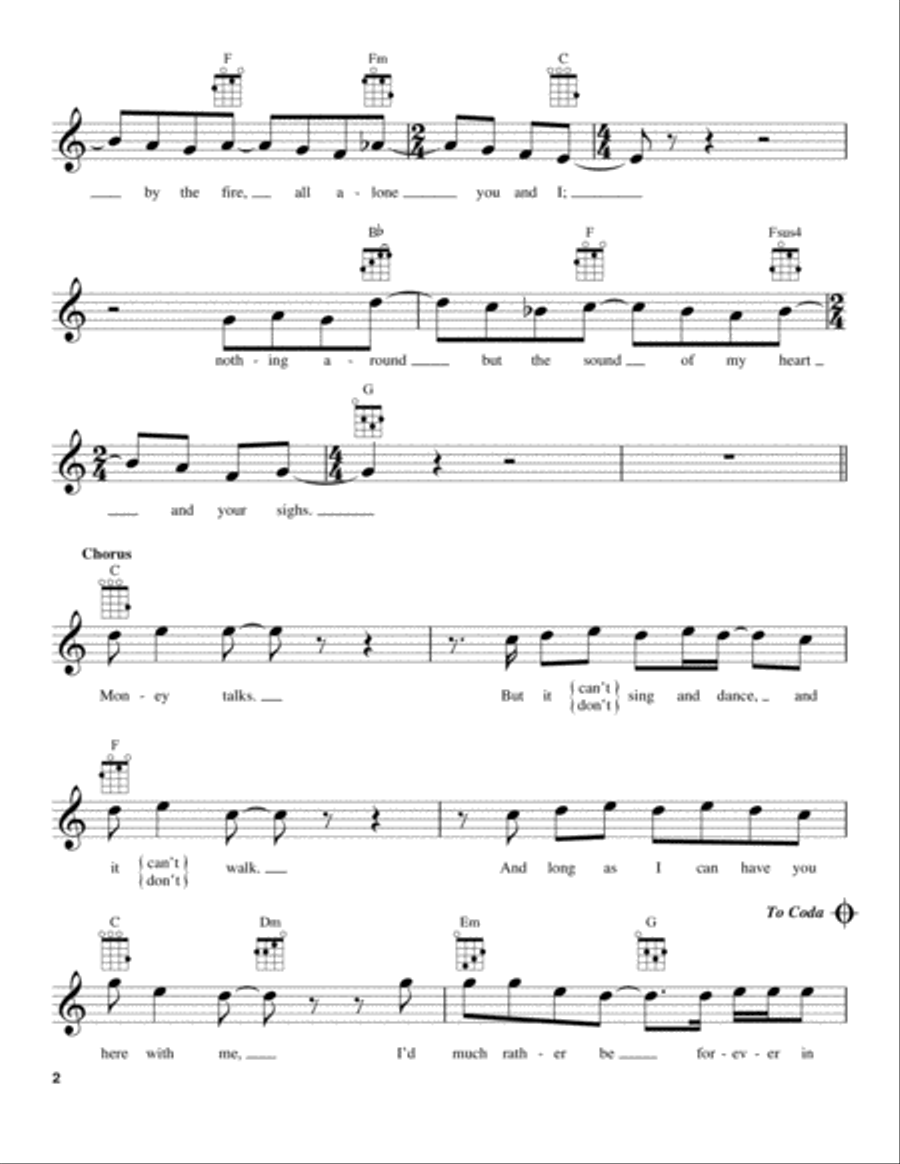 Forever In Blue Jeans Forever In Blue Jeans Ukulele scores gallery preview page 2