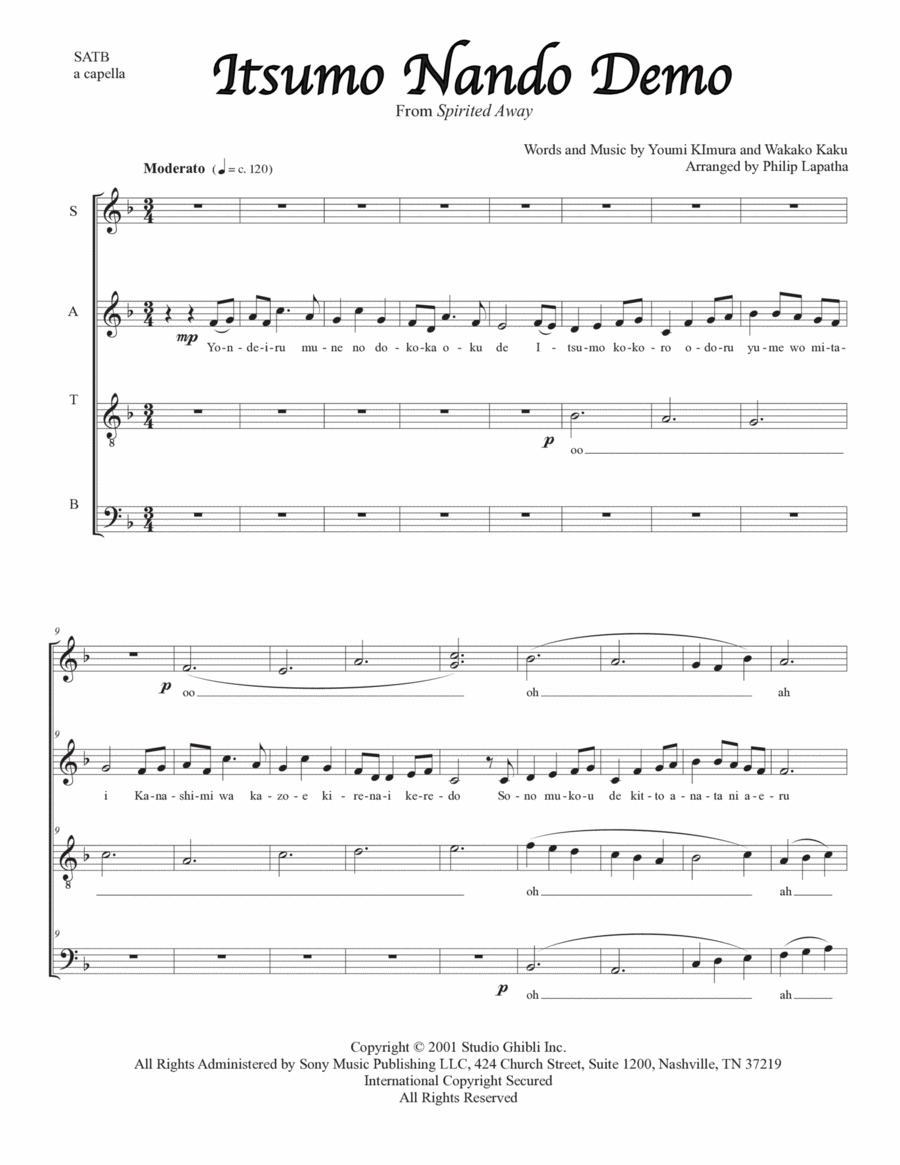 Itsumo Nandodemo (Always With Me) Divisi scores gallery preview page 1