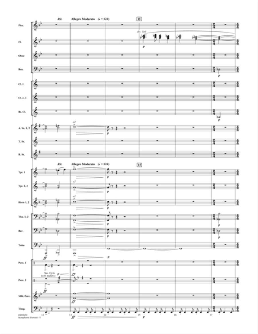 Symphonic Portrait (based on Our Director) - Full Score Score scores gallery preview page 5