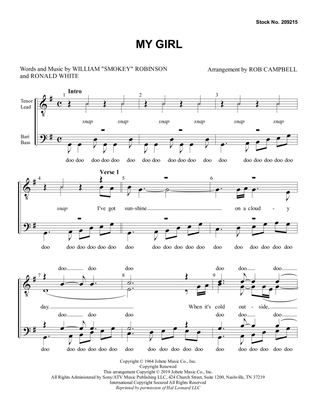 My Girl (arr. Rob Campbell)