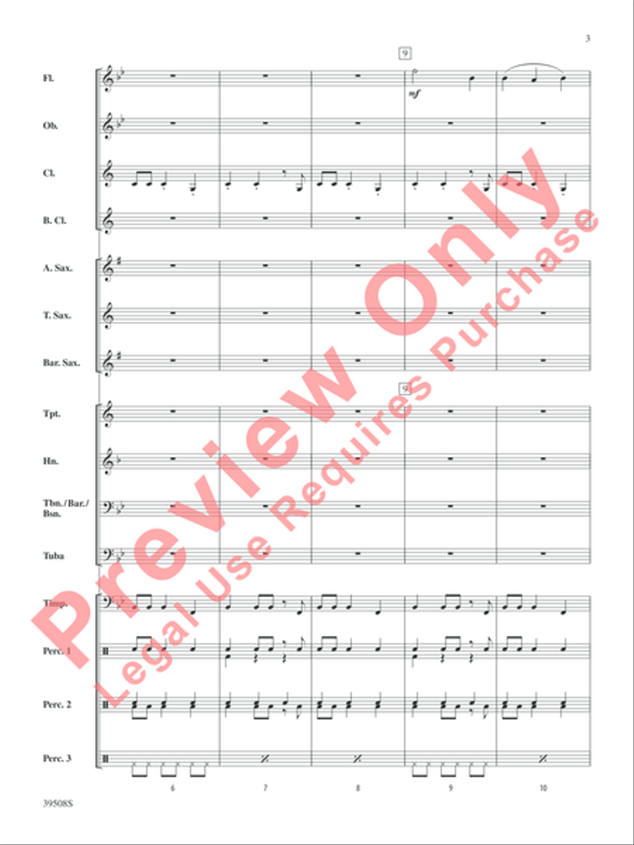 Bring Your Drums, Jeanette, Isabella Concert Band scores gallery preview page 4