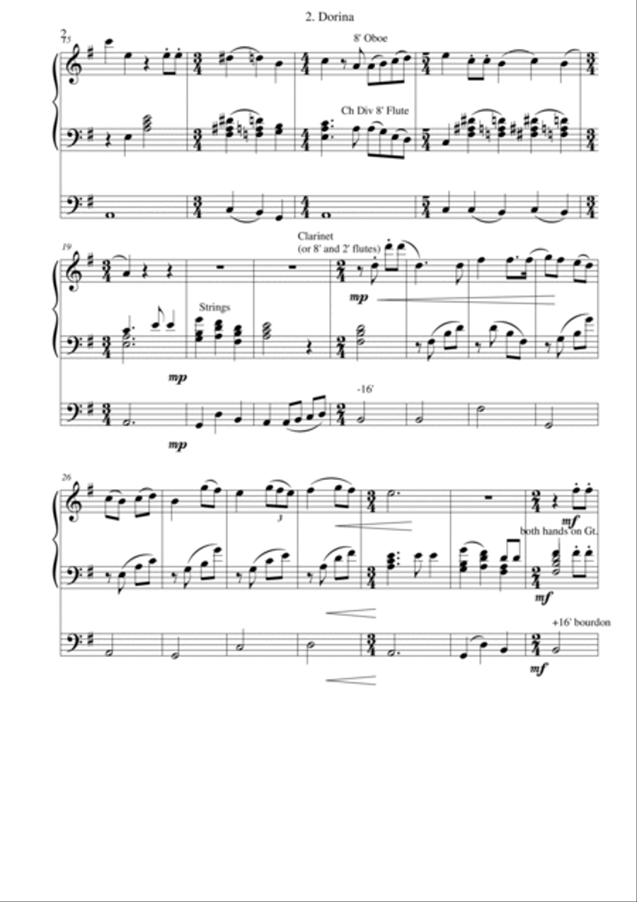 Dorina for organ Organ Solo scores gallery preview page 2