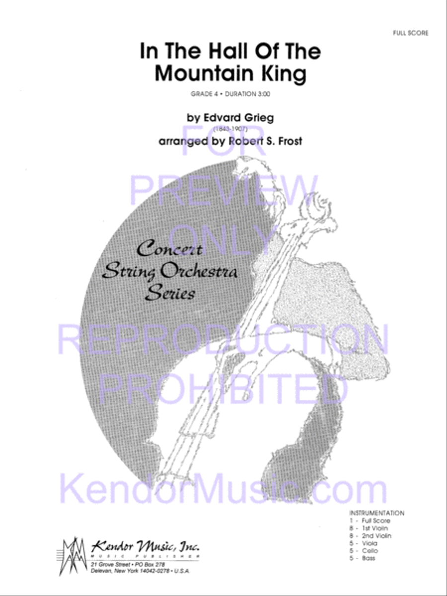In The Hall Of The Mountain King (Score) String Orchestra scores gallery preview page 2