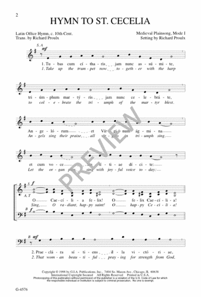Hymn to St. Cecilia image number null