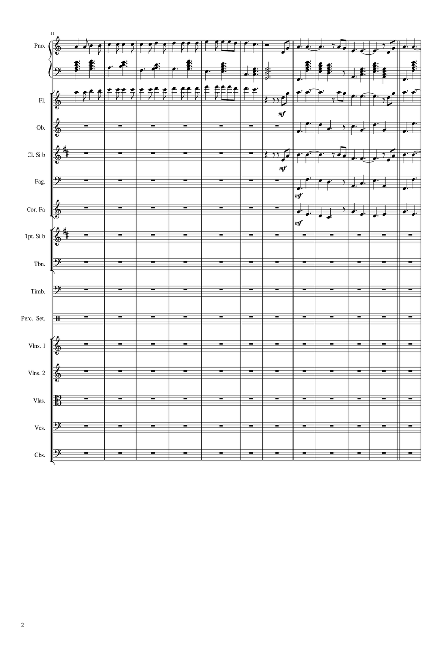 Hallelujah - Score Only Hallelujah - Score Only Full Orchestra scores gallery preview page 3