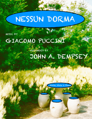 Book cover for Nessun Dorma (Trio for Violin, Viola and Piano)