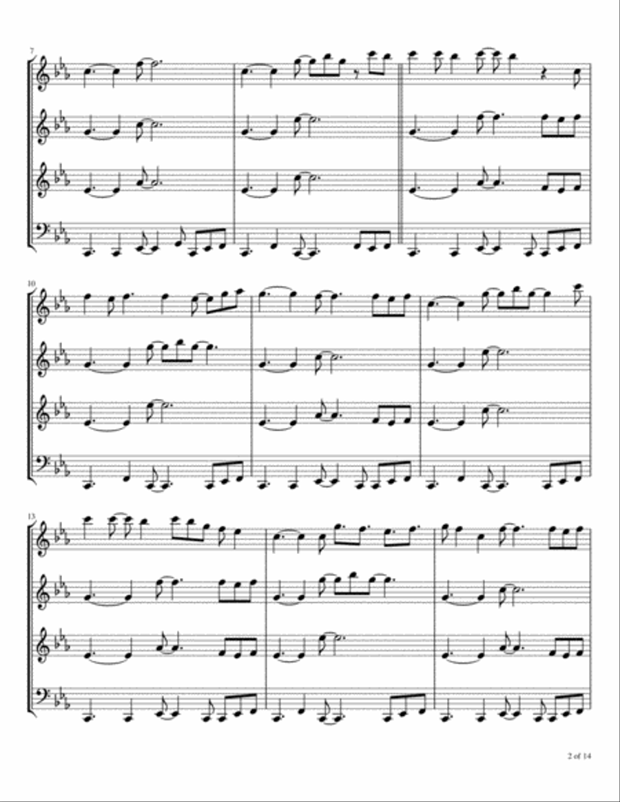 Hypnotized Woodwind Quartet scores gallery preview page 3