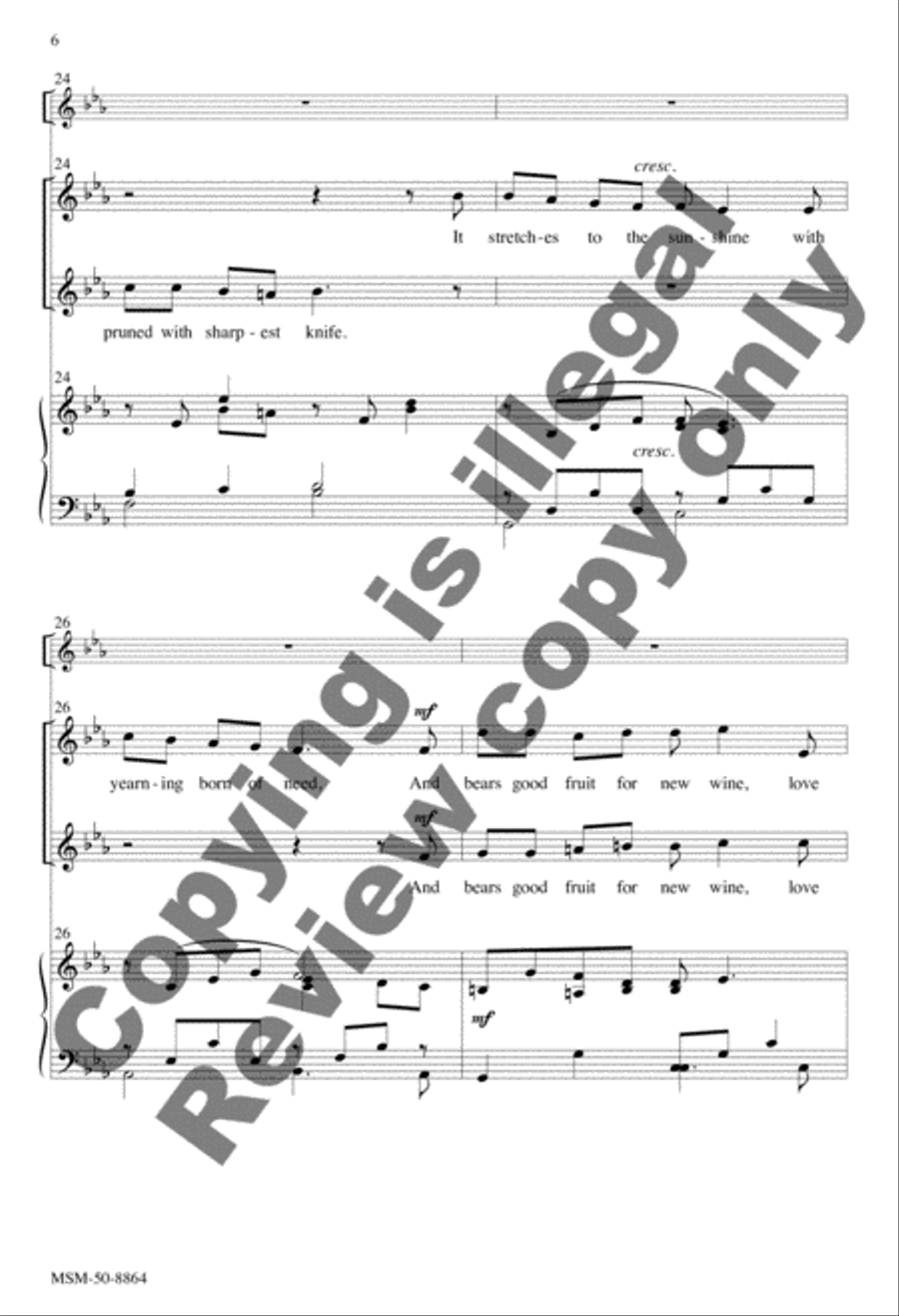 Christ Is the Vine 2-Part scores gallery preview page 6