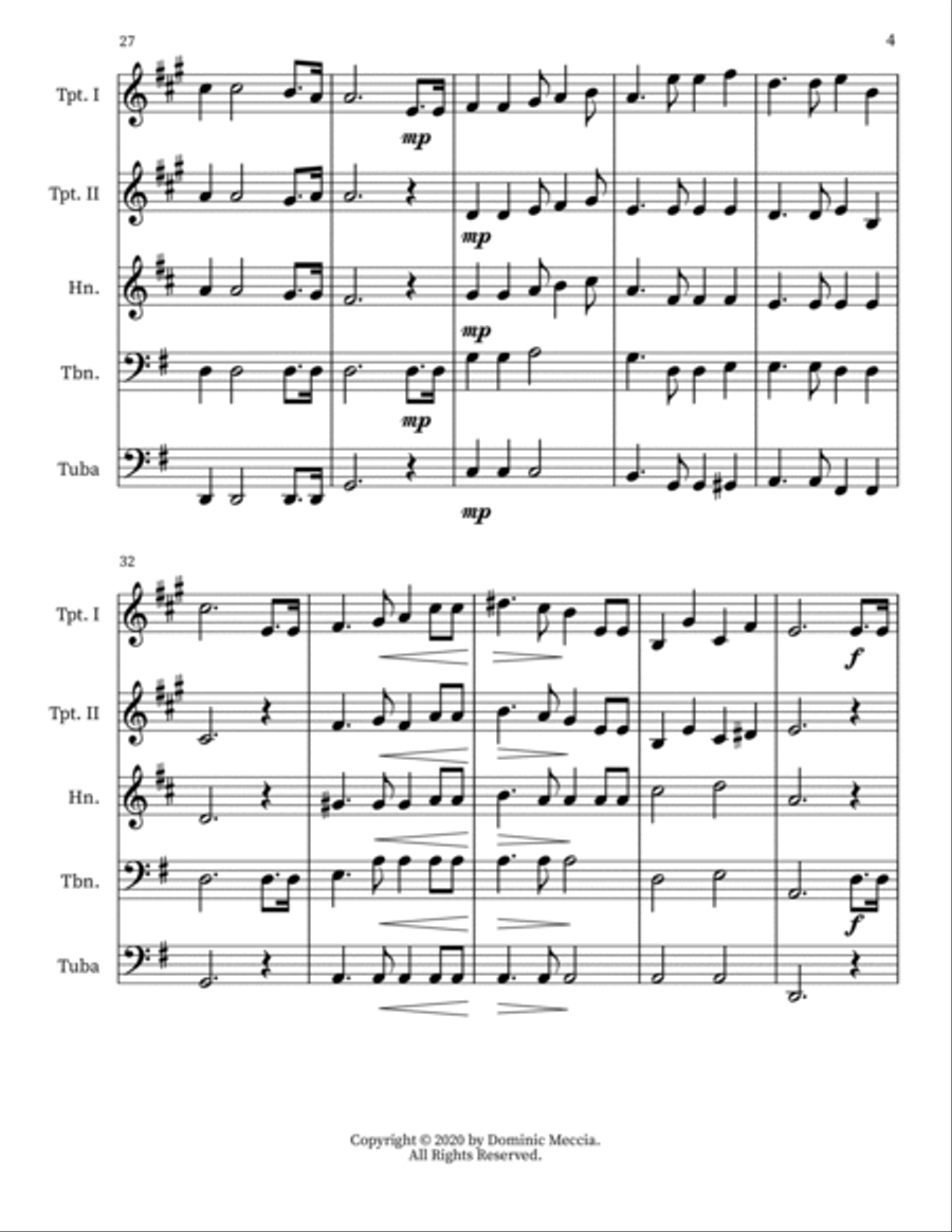 The Birthday Of A King Small Ensemble scores gallery preview page 4