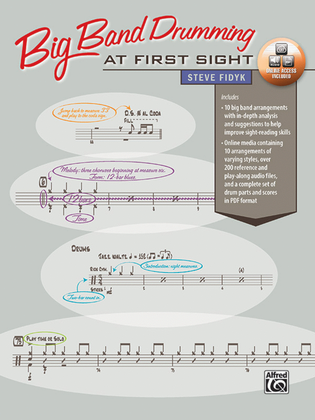 Book cover for Big Band Drumming at First Sight