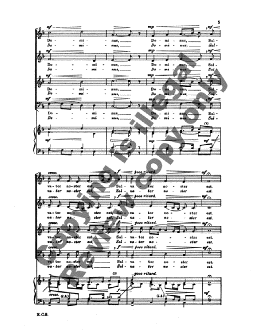 En natus est Emanuel (Born Is the Lord Emanuel) 4-Part scores gallery preview page 4