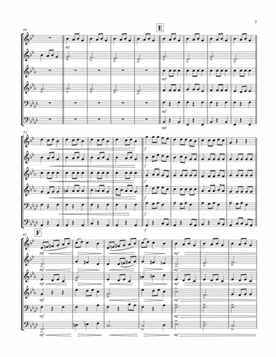 Carol of the Bells (F min) (Brass Sextet - 2 Trp, 2 Hrn, 1 Trb, 1 Tuba) image number null
