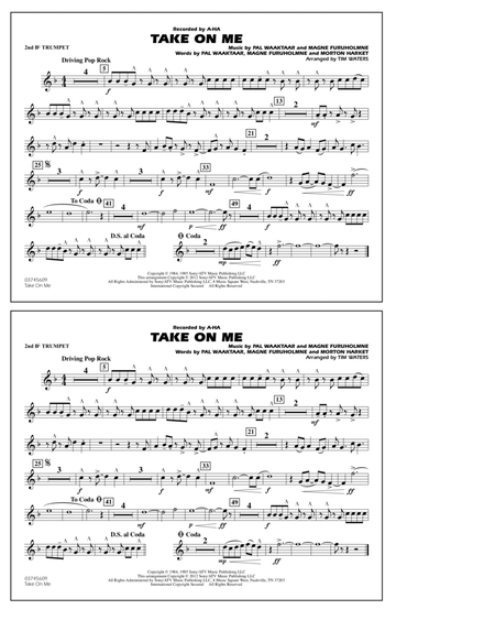Take On Me - 2nd Bb Trumpet