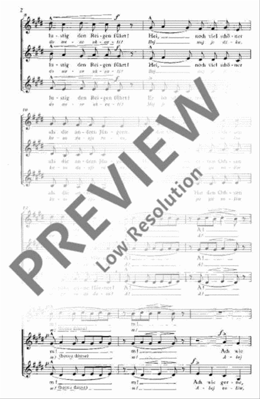 Tanzlied - Poskocica SSA scores gallery preview page 3