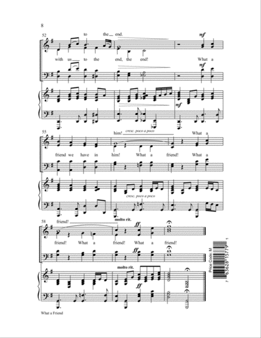 What a Friend 4-Part scores gallery preview page 9