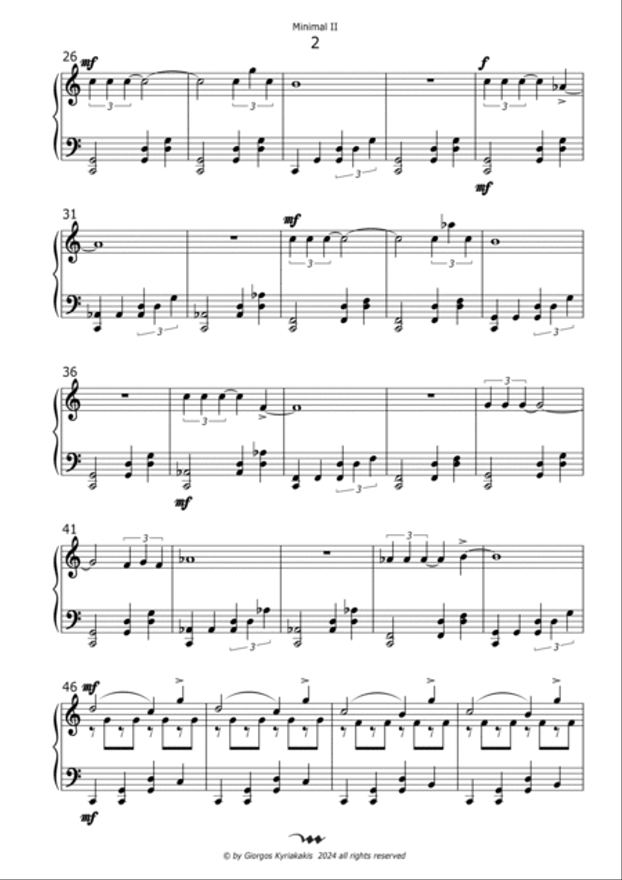 Minimal II Minimal II Piano Solo scores gallery preview page 4