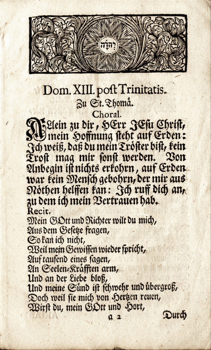 Allein zu dir, Herr Jesu Christ, BWV 33 (September 3, 1724) by Johann Sebastian Bach Sacred - Sheet Music page 2