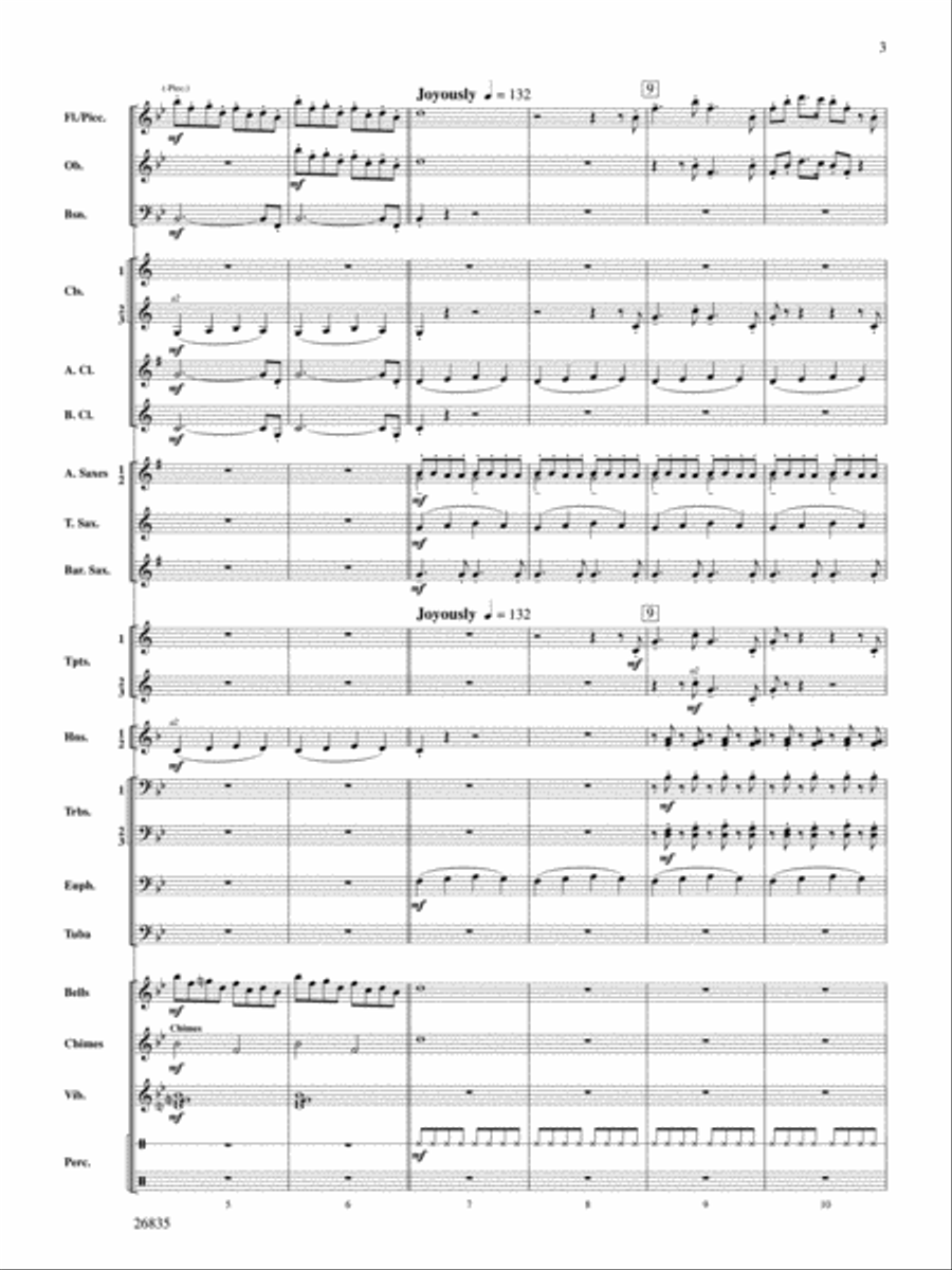 Snow Day Celebration! Concert Band scores gallery preview page 3