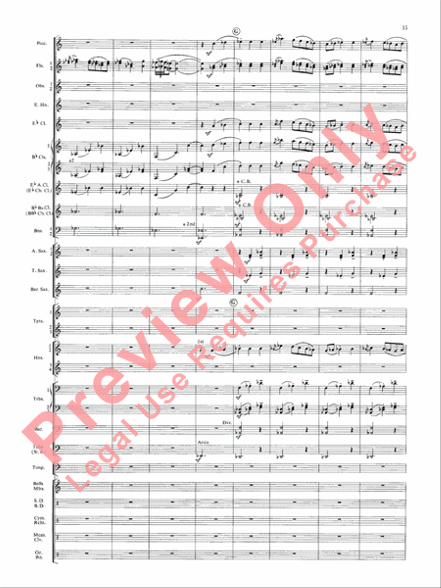 Symphonic Dance No. 3 (Fiesta) Concert Band scores gallery preview page 18