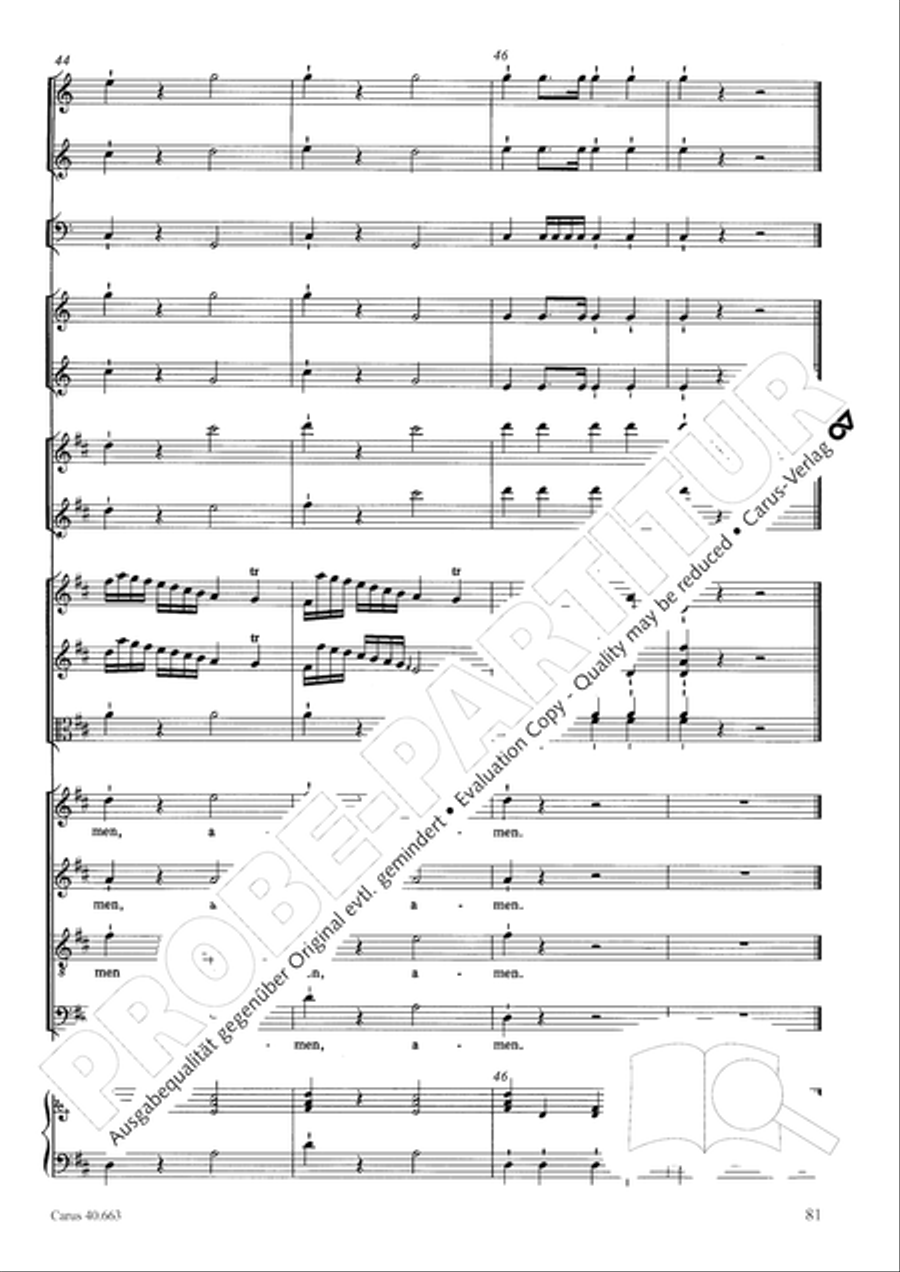 Mass in D minor (Missa in d) ATB scores gallery preview page 97
