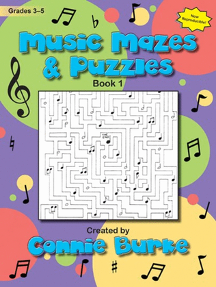 Book cover for Music Mazes & Puzzles, Book I