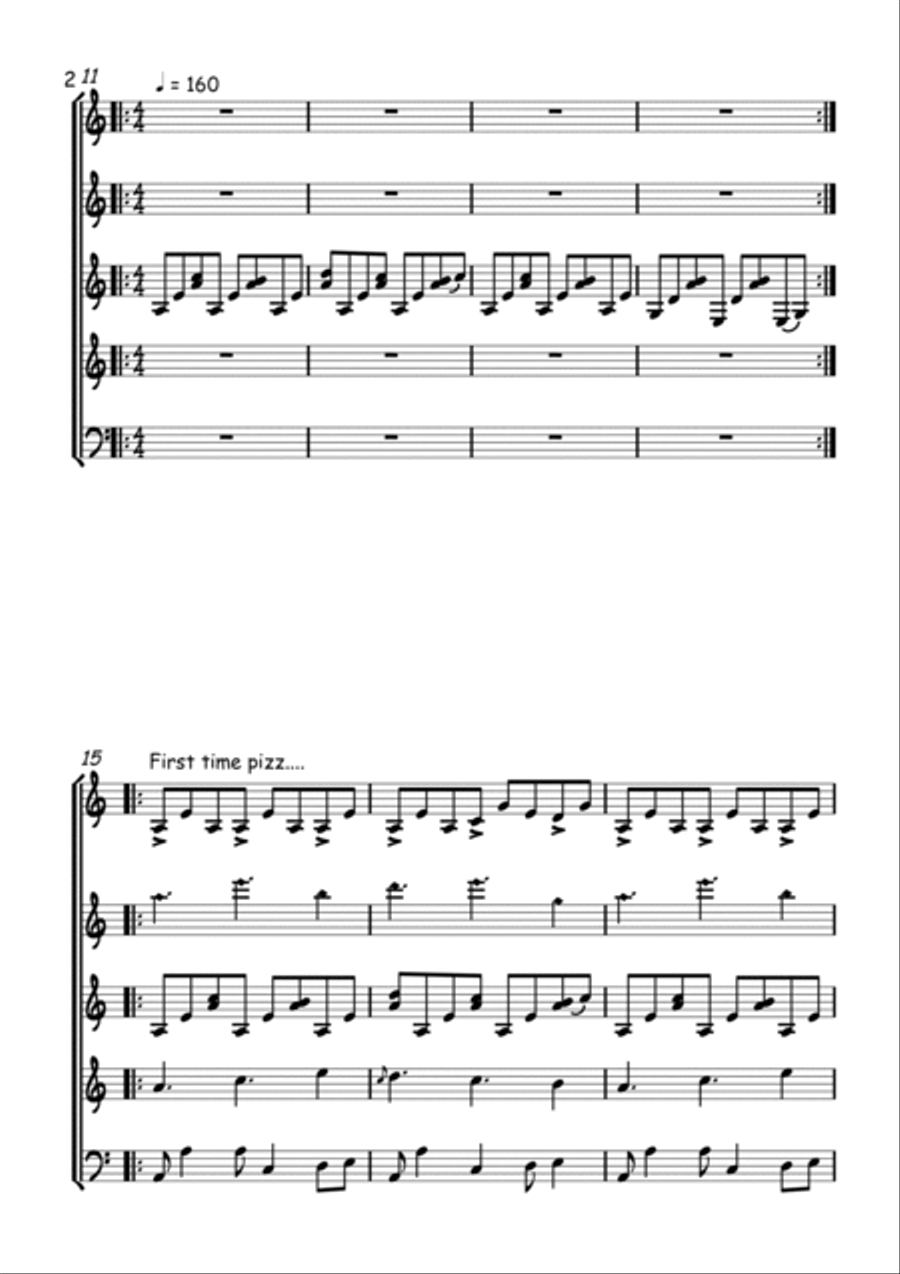 Classical Gas Guitar Ensemble scores gallery preview page 2