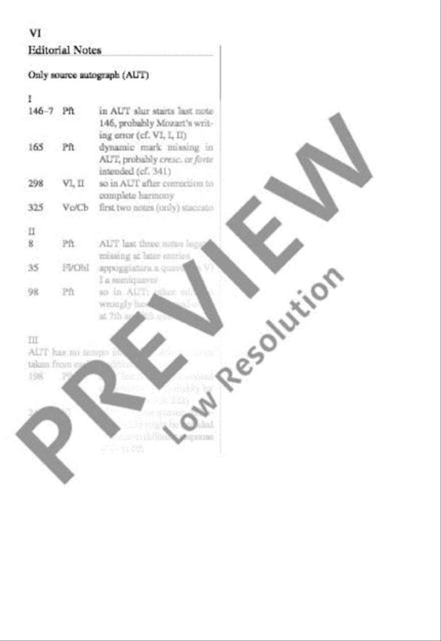 Concerto No. 20 D minor Orchestra scores gallery preview page 7